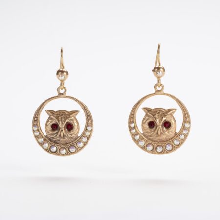 Earrings with owls