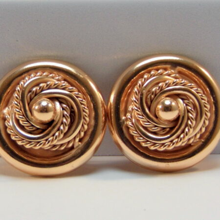 Button clip earrings