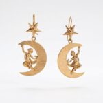 Heavenly Charm: Angels, Moon and Stars Earrings