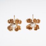 Orecchini Scultura Floreale 14K (Demirouge) con Perle