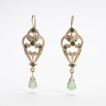 Art Nouveau style dangle earrings