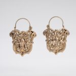 Orecchini Creola Donna: Eleganza Araldica Dorata 14K