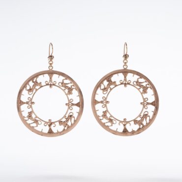 Africa hoop earrings with lions