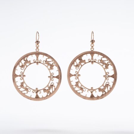 Africa hoop earrings with lions