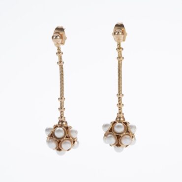 Art Nouveau style dangle earrings