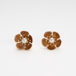 Lobe Earrings "Blossom" | Belle Époque Floral Inspiration with Pearl