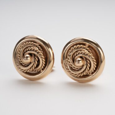 Button clip earrings