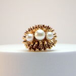 Adjustable dahlia flower ring