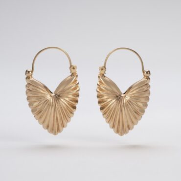 Antique gilded créole earrings