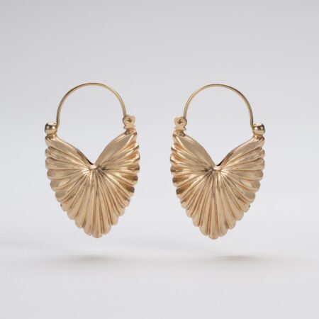 Antique gilded créole earrings