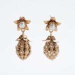 Pineapple pearl dangle earrings