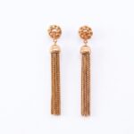 Scenographic "Thousand-strand" Earrings with Fringe | Luxury Handcrafted 14K Gold Gilt