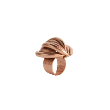 Eternal Walnut Ring - Handcrafted 14K Gold Statement Jewel
