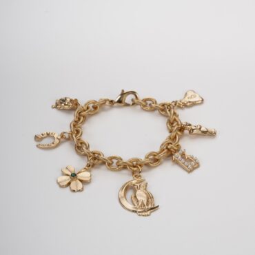 Bracciale donna a catena con ciondoli charms