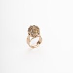 14K Gold Plated Adjustable "Prison Ball" Ring