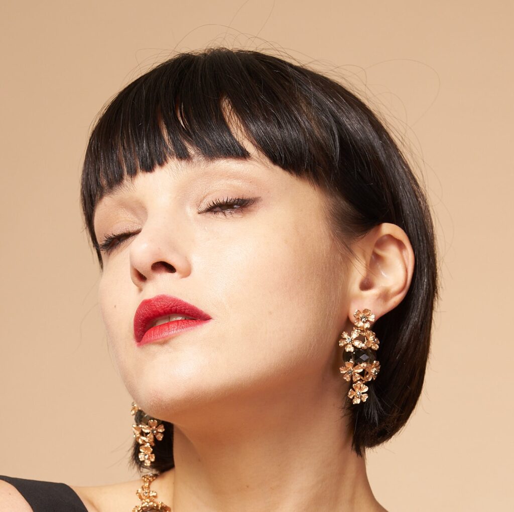 “Forget-me-not” earrings: Florentine Artisan Jewel Victorian Style