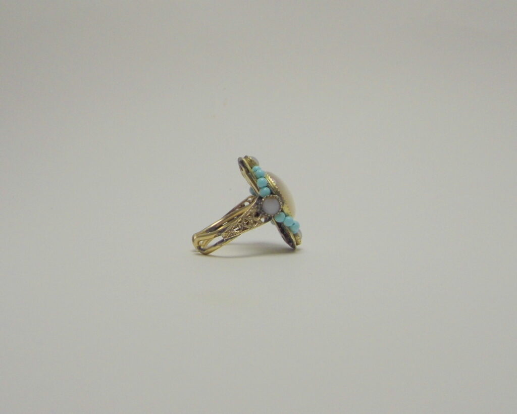 Eleganza "Liberty Borbonico": Anello Artigianale Italiano
