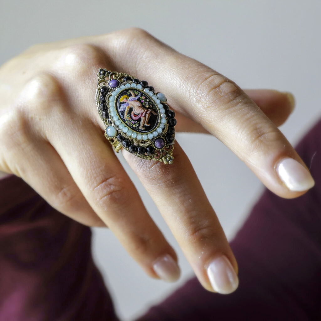 Emozione Dipinta: Anello Angelo Custode