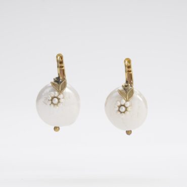 Handcrafted “Pearl Nymph” Earrings | Nineteenth Century Style with Shell & Pearls
