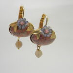 Art Nouveau Style Earrings | Handmade in Brass