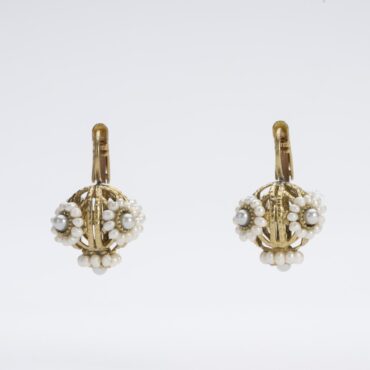 Art Nouveau Earrings in Filigree and Pearls: Belle Époque Romanticism