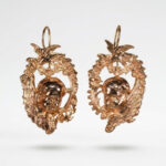 Baroque "Angel of Peace" Medallion Earrings - Handcrafted Archival Jewelry