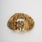 DemiRouge "Great Occasions" Bracelet - 84gr Solid Copper and Garnet Crystals - Milan Fashion Show 2025