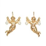 Orecchini Angelo Benedicente con perle – Collezione Barocca